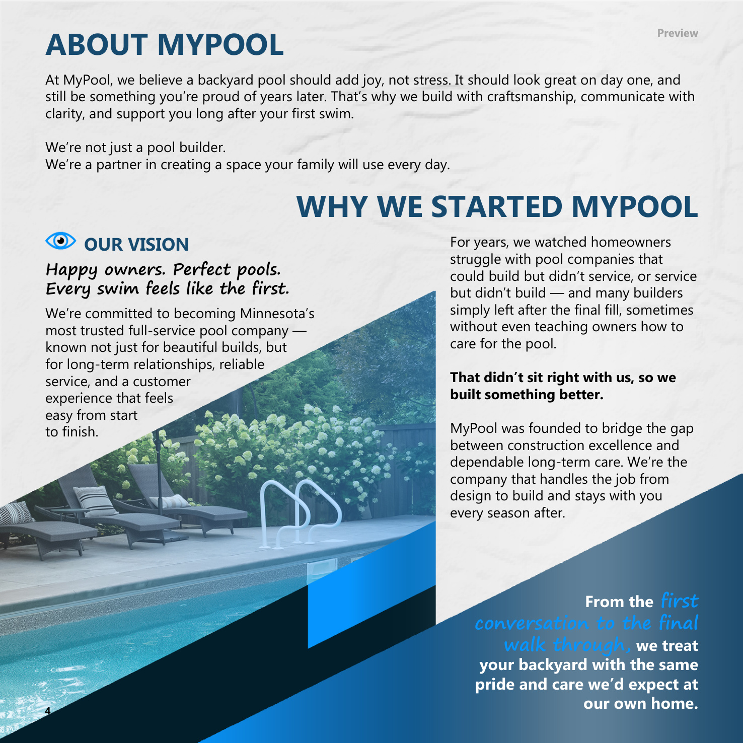 MyPool planning booklet preview page 2